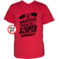 apa póló szuper erő piros