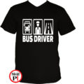 busz póló bus fekete