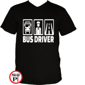 busz póló bus fekete