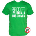 busz póló bus zöld