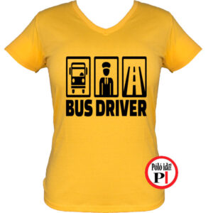 busz póló bus driver női citrom