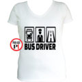 busz póló bus driver női fehér