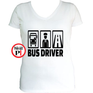 busz póló bus driver női fehér