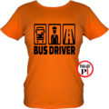 busz póló bus driver női narancs