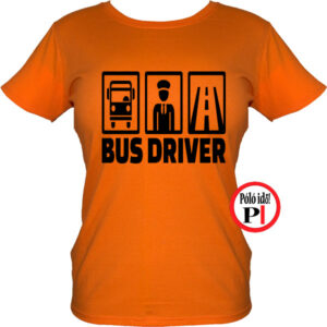 busz póló bus driver női narancs