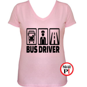busz póló bus driver női pink