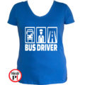 busz póló bus driver női kék