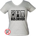 busz póló bus driver női szürke