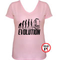 bus póló evolúció női pink