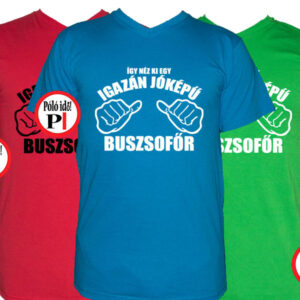 busz póló jóképű
