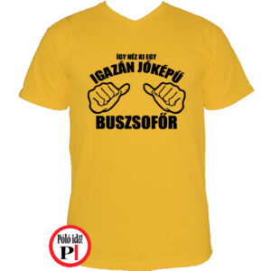 busz póló jóképű citrom