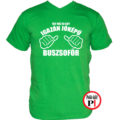 busz póló jóképű zöld