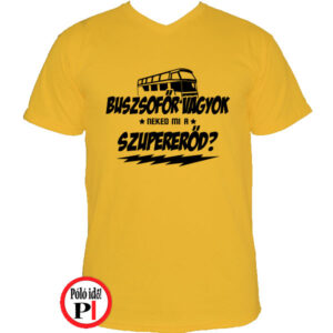 busz póló szupererő citrom
