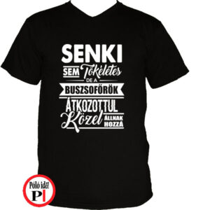 busz póló tökéletes fekete