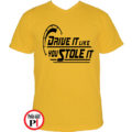 drift póló drive it like u stole it citrom