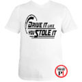 drift póló drive it like u stole it fehér