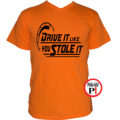 drift póló drive it like u stole it narancs