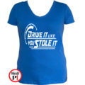 drift póló drive it like u stole it női kék