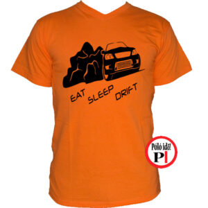 drift póló eat sleep narancs