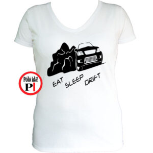drift póló eat sleep női fehér
