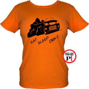 drift póló eat sleep női narancs