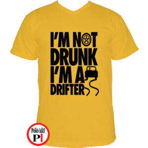 drift póló not drunk citrom