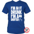 drift póló not drunk kék