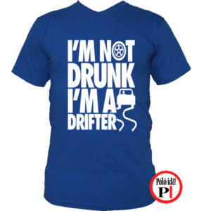 drift póló not drunk kék