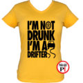 drift póló not drunk női citrom
