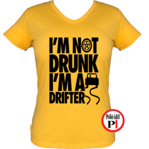 drift póló not drunk női citrom
