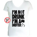 drift póló not drunk női fehér