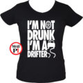 drift póló not drunk női fekete