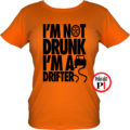 drift póló not drunk női narancs