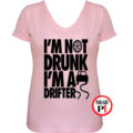 drift póló not drunk női pink