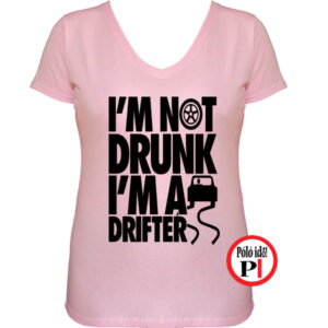 drift póló not drunk női pink