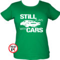 drift póló still play with cars zöld