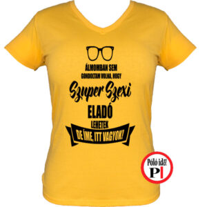 eladó póló super hot női citrom