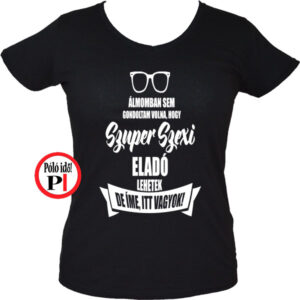 eladó póló super hot női fekete