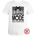 gamer póló game mode fehér