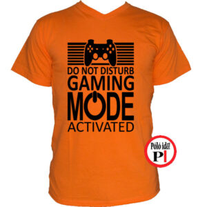 gamer póló game mode narancs