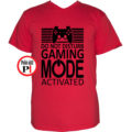 gamer póló game mode piros