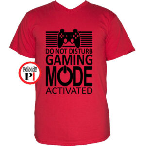 gamer póló game mode piros