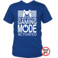 gamer póló game mode kék