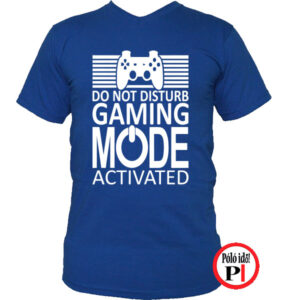 gamer póló game mode kék