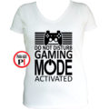 gamer póló game mode női fehér