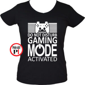 gamer póló game mode női fekete