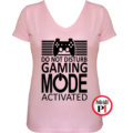 gamer póló game mode női pink