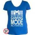 gamer póló game mode női kék