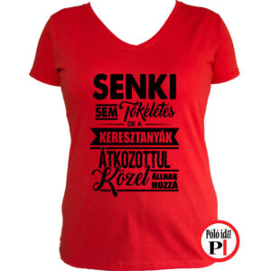 keresztanya póló tökéletes piros