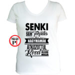 nagymama póló tökéletes fehér